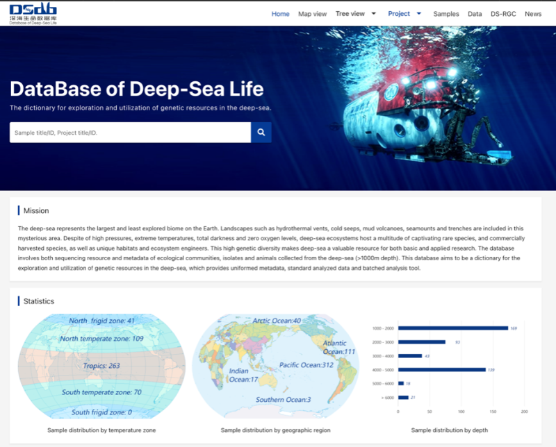 圖2.全球唯一深淵微生物數(shù)據(jù)庫